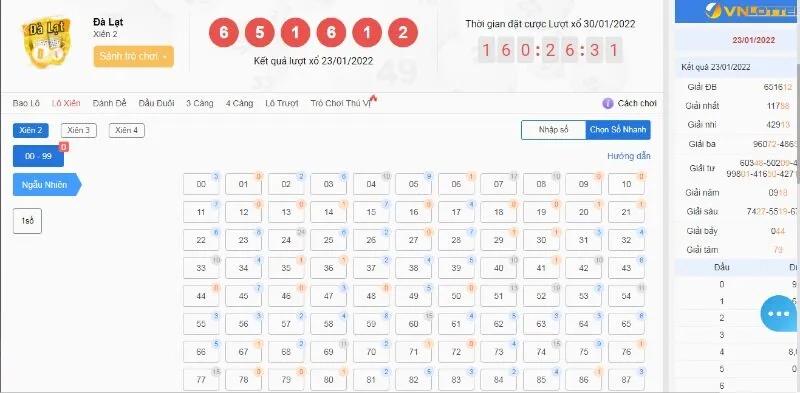 Đánh lô xiên 2 thì ăn bao nhiêu?